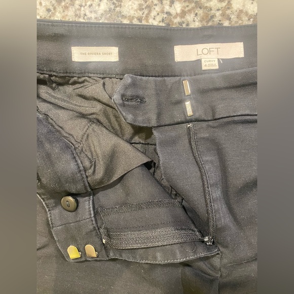 LOFT High Waist Curvy  Black Women's Shorts - Picture 3 of 5